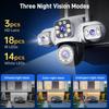 LS VISION Telecamera di Sorveglianza WiFi 6K Protezione di Sicurezza Triplo Schermo CCTV Tracciamento Automatico Impermeabile Yoosee PTZ IP Camera Esterno 12MP HD