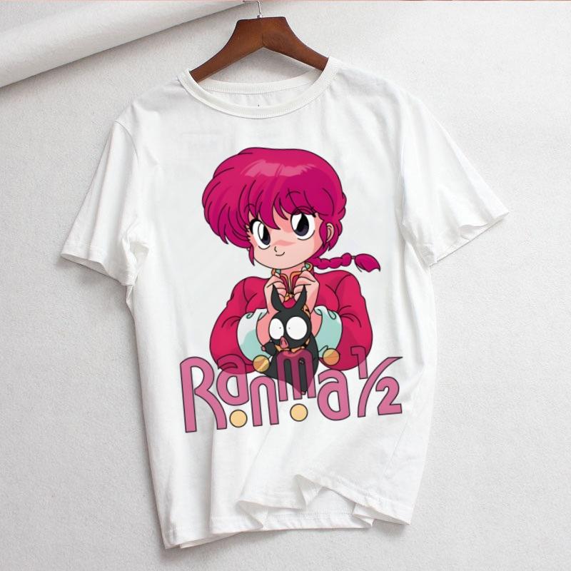 Ranma 12 ranma 12 Camicia Moda Estiva T-shirt Grafica Top da Donna Base Magliette Girocollo Divertenti T-shirt Ragazze