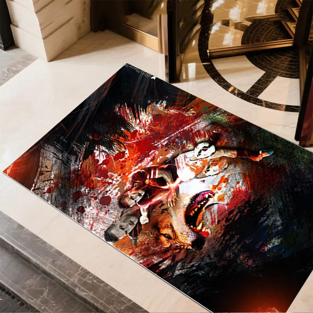 Dynamic Soccer Artwork Carpet Design for Study room Outdoor Game Room Kitchen Anti-slip Rug Anime Office Decor Best for Christmas