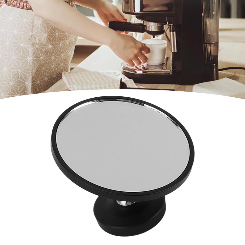 Coffee Maker Magnetic Mirror with 360 degrees  Rotating Base Aluminum Alloy Dual   Joints Coffee   Rate Observation Reflector Mirror