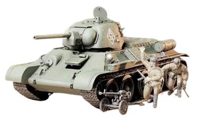 Tamiya Série de miniaturas militares 1/35 No.. 149 Tanque T34/76 do Exército Soviético Modelo 1943 Chelyabinsk Modelo de Plástico 35149