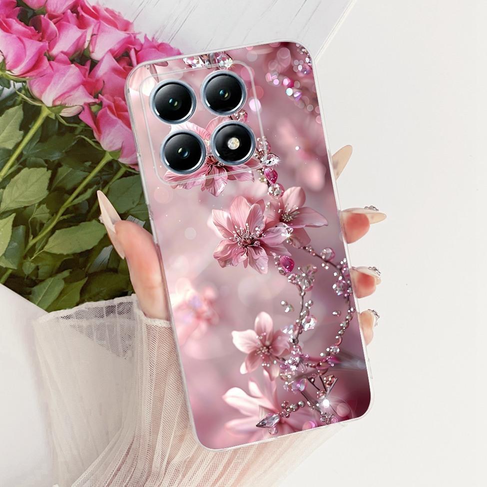 Transparent Casing For Xiaomi 14T Pro Case Cute Cat Luxury Fashion Butterfly Funny Cool Painted Cover 2407FPN8EG