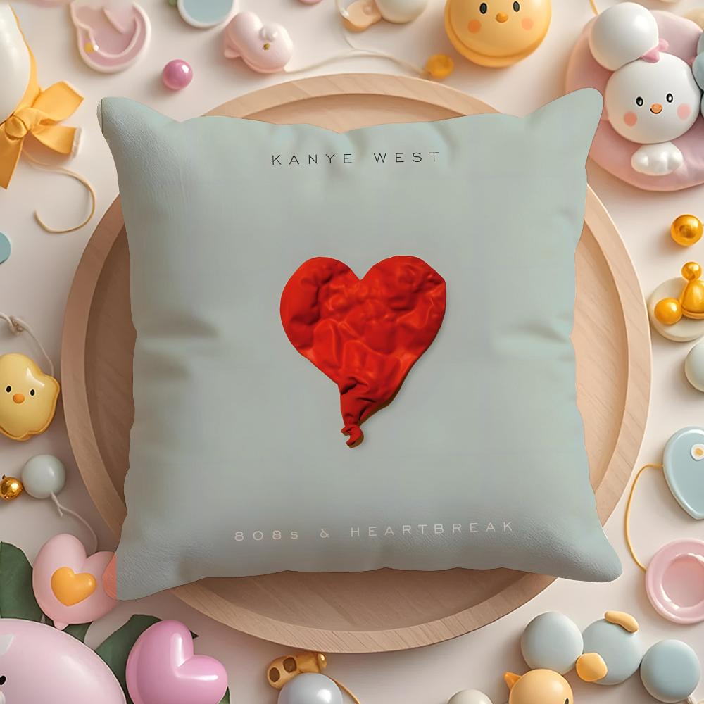 Singer K-Kanye Omari West Cushion Cover Home & Car Multi-Scene Pillow Cover - Reversible, Soft & Durable for Daily Use