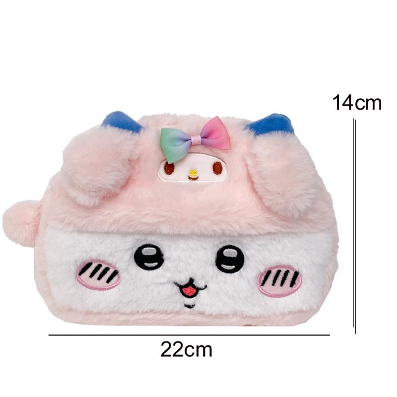 Cartoon Cute Chiikawa Plush Storage Bag Fit Cute Kawaii Large Capacity Beauty Toiletry Makeup Pencil Casegirl Heart Birthday Gift