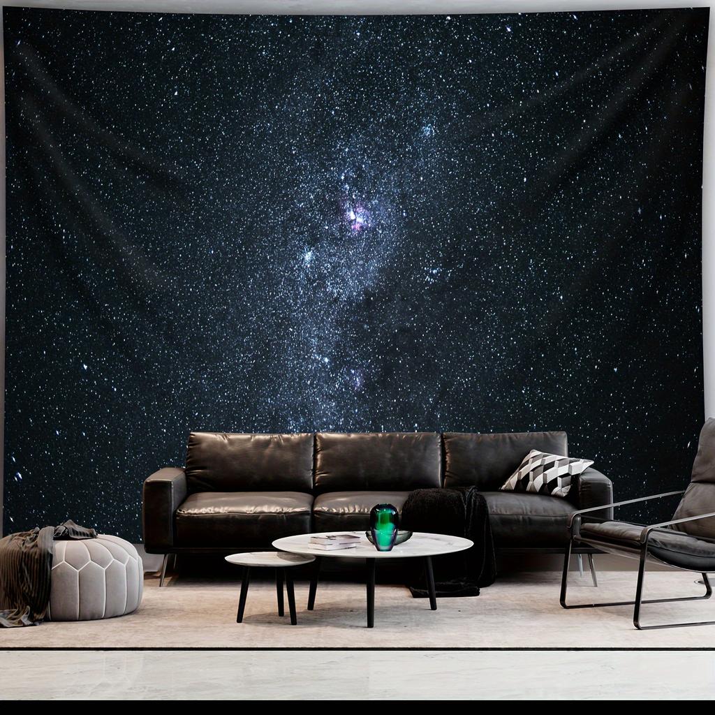 1pc Ultra Large Size Minimalism Starlit Sky Milky Way Natural Landscape Aesthetics Print Tapestry Birthday Gift Room Decoration