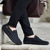 New Handmade Leather Men Shoes Casual Comfortable Men Loafers Slip On Leather Shoes Men Flats Hot Sale Outdoor Walking Shoes