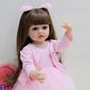 Lifelike Reborn Baby Doll Toys Realistic Full Silicone Baby Bebe Vinyl 55CM Newborn Girl Doll Princess Toddler Toy Gift