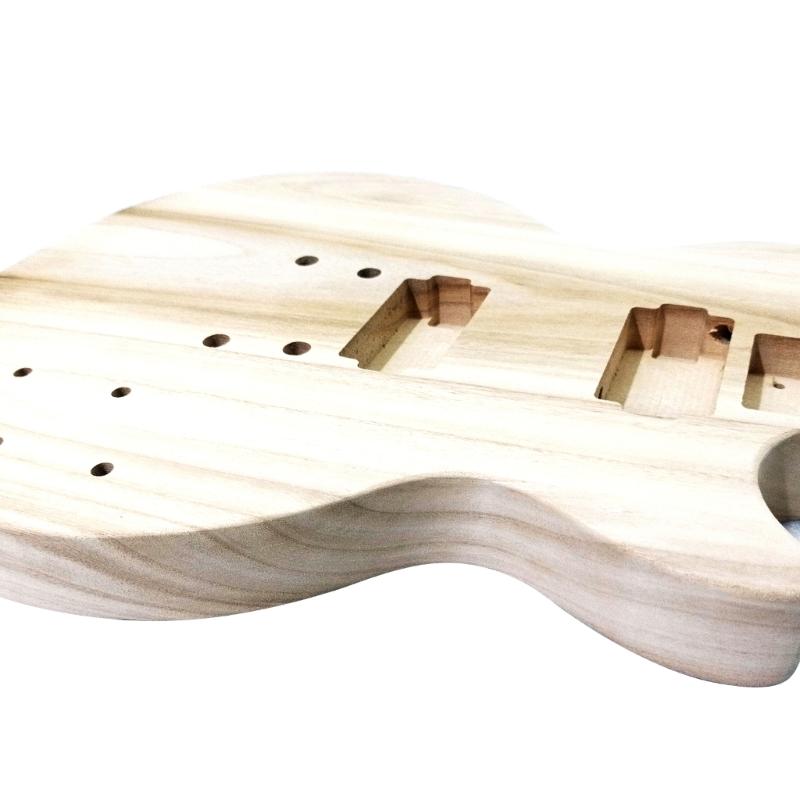 Unfinished Handcrafted Guitar Body Maple Wood Electric Guitar Body Guitar Barrel Replacement Parts Guitar DIY Accessory