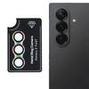 For Samsung Galaxy Z Fold7 5G Camera Lens Protector Set Electroplating Metal+Tempered Glass Individual Lens Film,Colorful