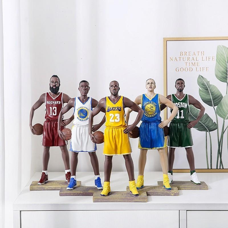 Basketball Star Lebron James Curry Harden Irving Figurine Resin Collectible Model