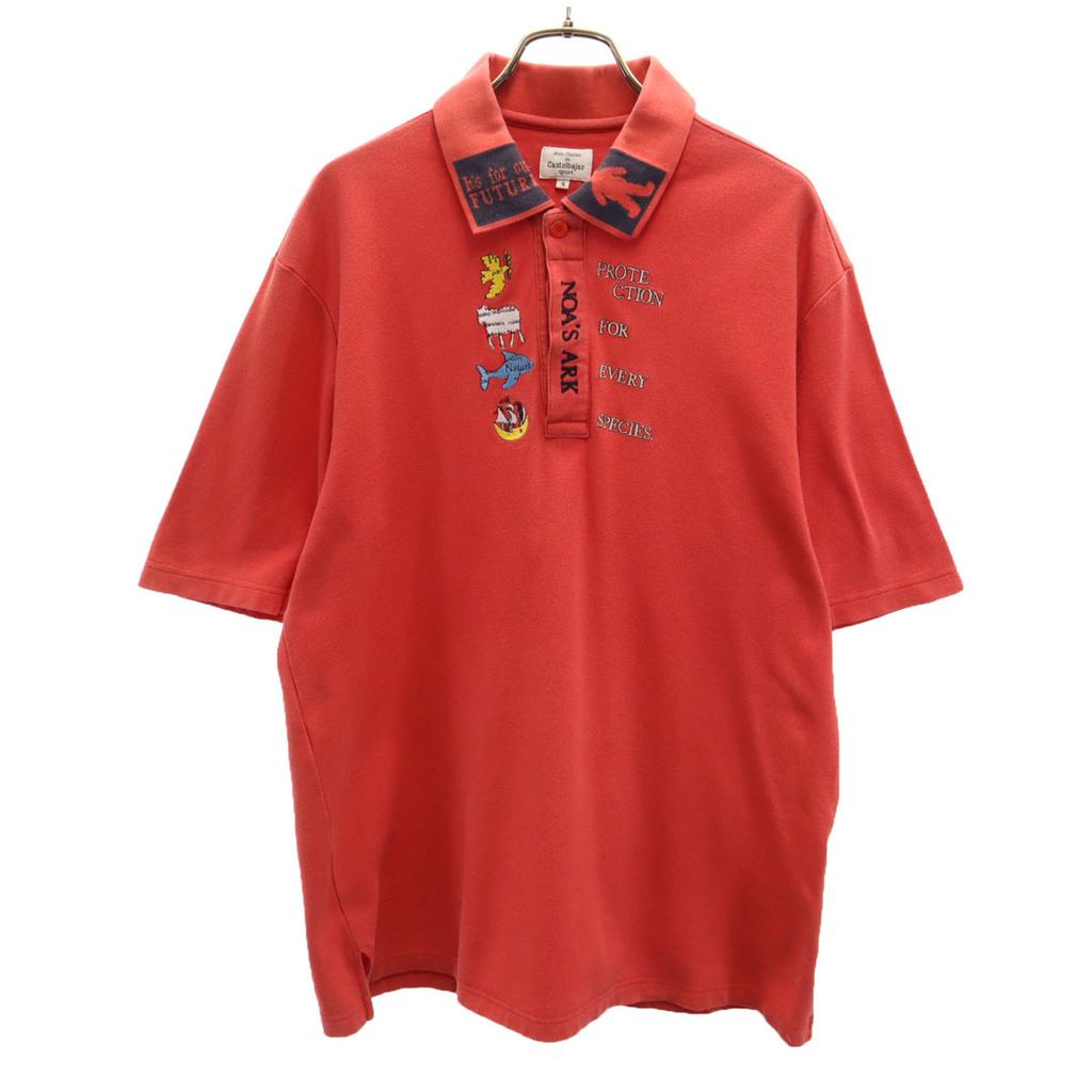 Jean-Charles De Castelbajac Sport Made In Japan Short Sleeve Polo Shirt Men's Used