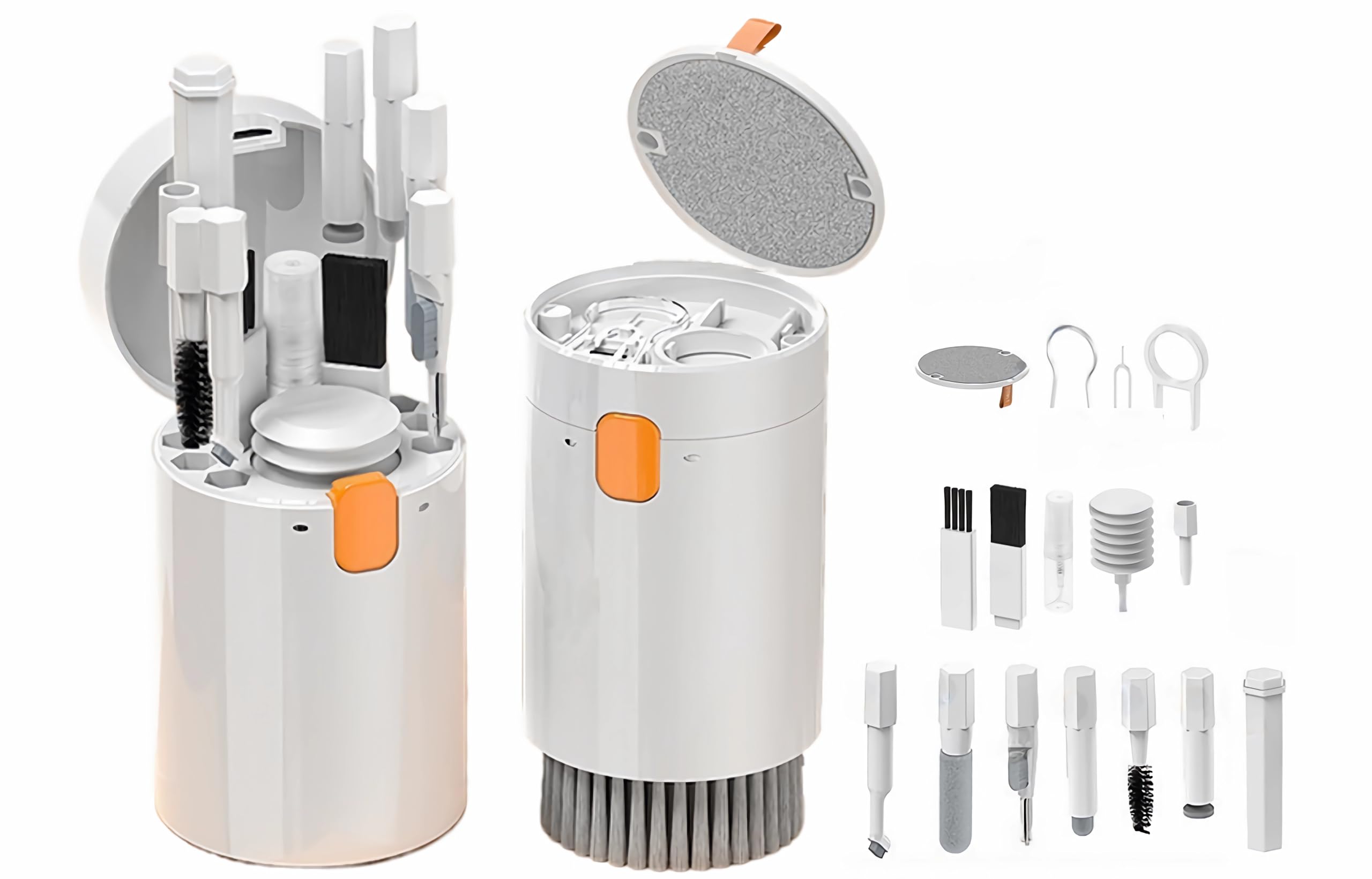 

JYCSH 20-in-1 Multi-Purpose Cleaning Tool for Smartphones, PCs, iPhones, Computers, Keyboards, Wireless Earphones, and Cameras. Portable, Integrated