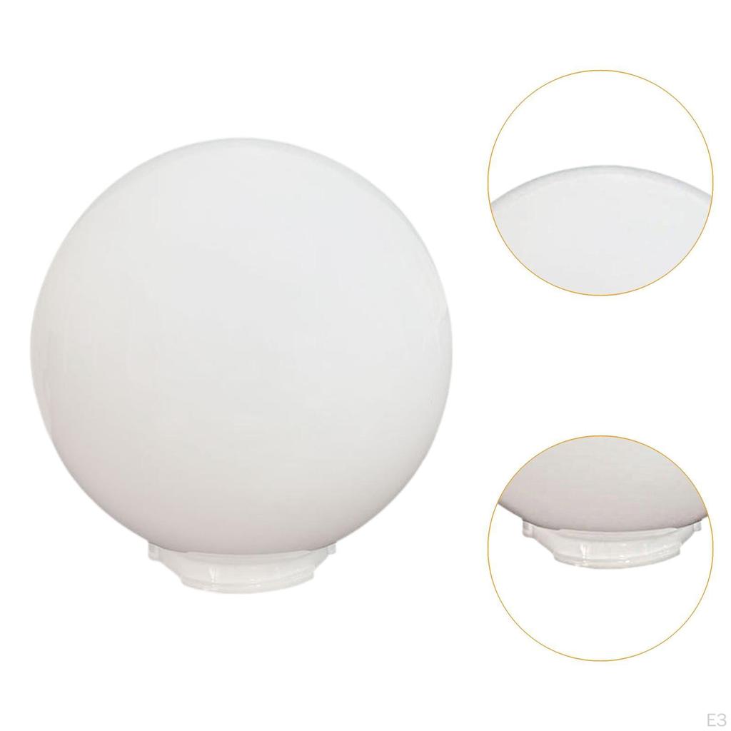 Acrylic Lamp Post Globe Ball Cover Decoration Lamps Posts Mounted Sphere Lampshade Replaces for