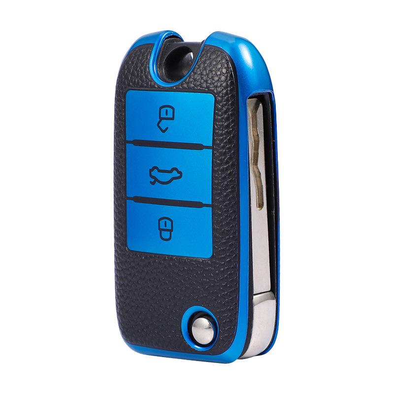 Étui pour clé Roewe pour 350/ RX5 Plus/ RX5 Max/ Ei5/ i6/ RX3/ RX8/ Clever - Sac à motif cuir
