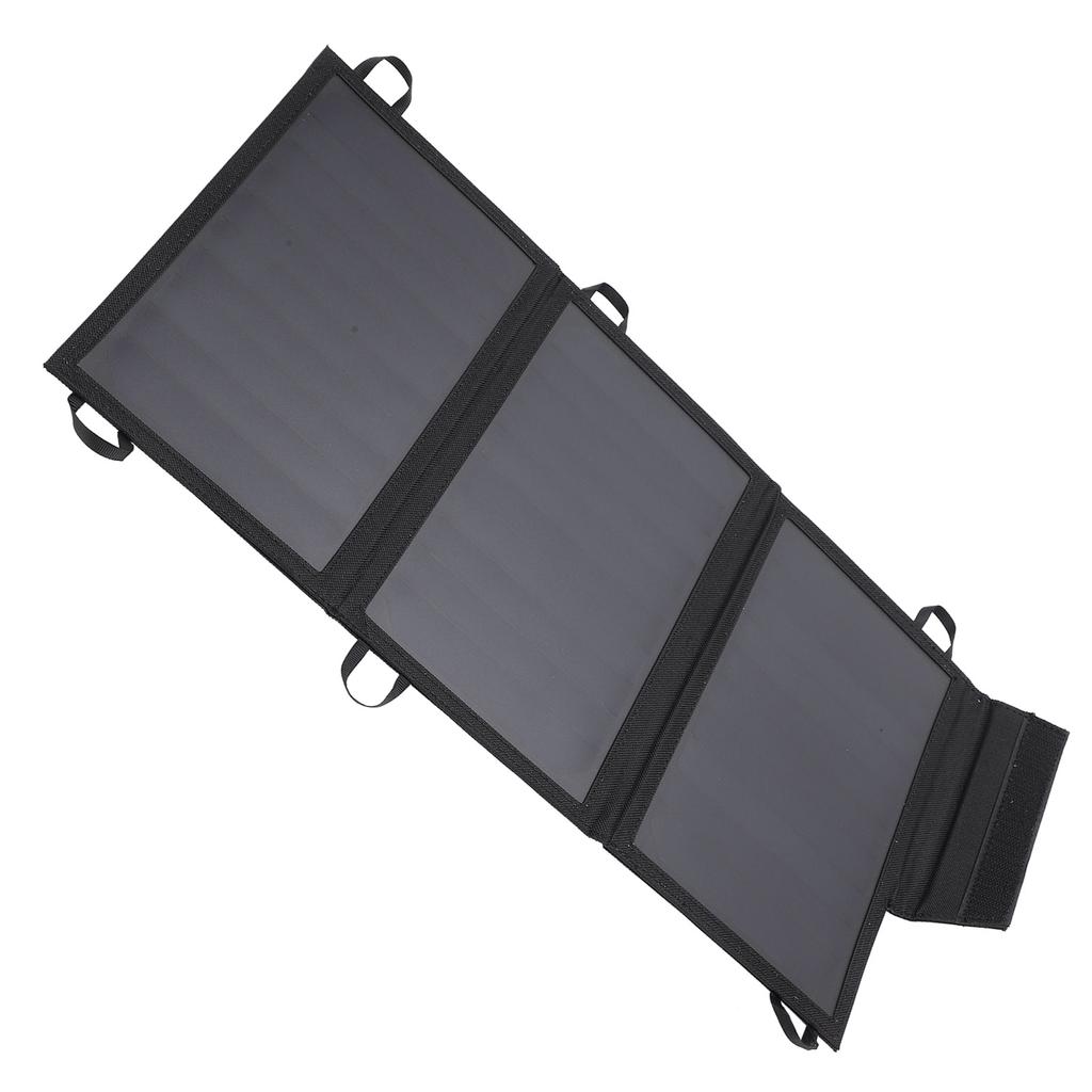 15W Solar Charger Foldable Solar Power Panel Charger with Dual USB Ports for Phones Tablets Speakers and Other Devices