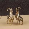 Mini Antelope Figurine Vintage Desk Decoration Ornament  Tea Table Display