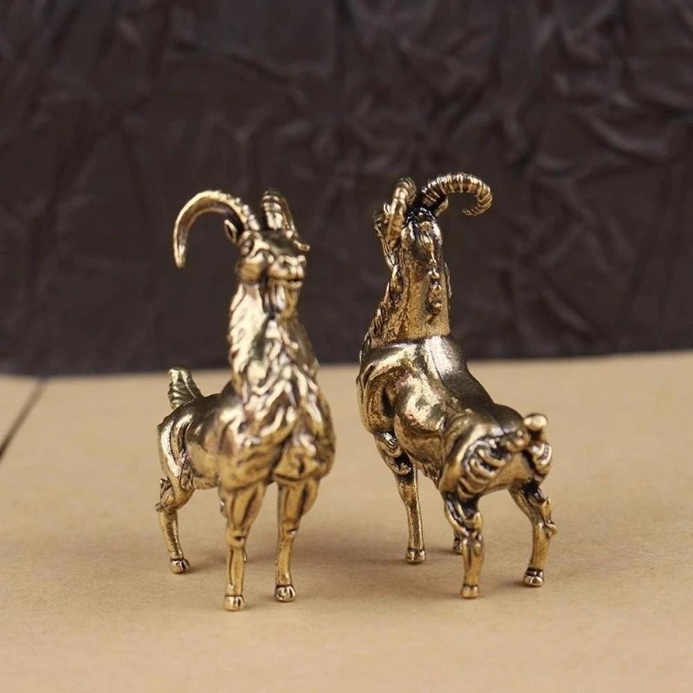 Mini Antelope Figurine Vintage Desk Decoration Ornament  Tea Table Display