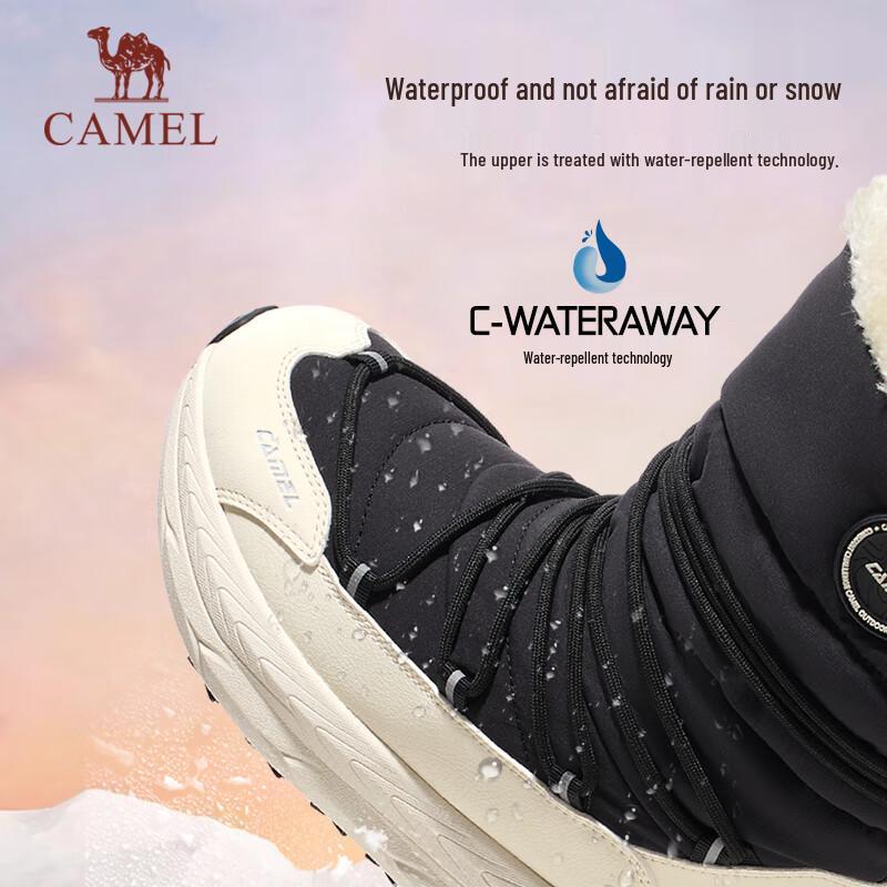CAMEL Women's Fur-Lined High-Top Snow Boots