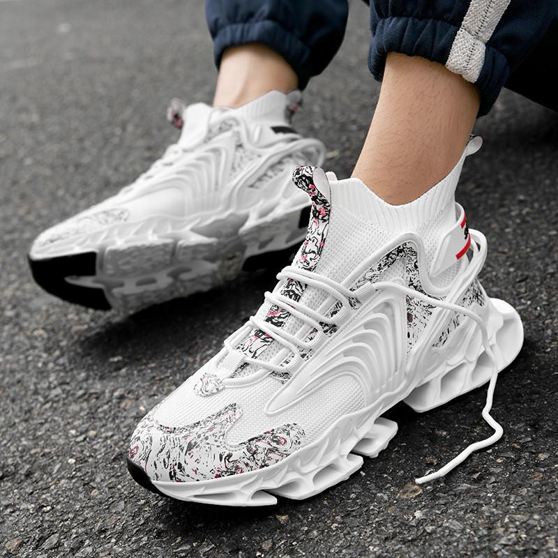 Men's Shoes National Fashion Sneaker Plus Size Men's High-Top Outdoor Trendy Men's Shoes