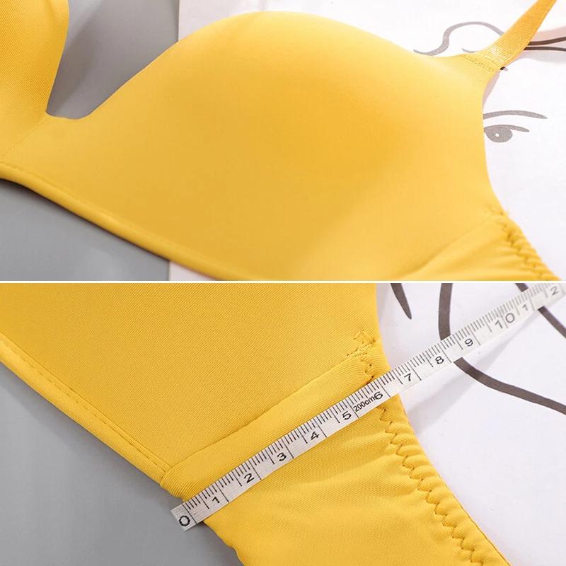 1 Stück Damen Atmungsaktiver Nahtloser BH Dünner Damen-BH Sexy Nylon Push-Up Unterwäsche Ohne Bügel