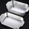 Cooking Tray Grilled Fish Plate StainIess Steel Roasting Plate Baking Tray Metal Food Tray Gift for Fish Enthusiasts
