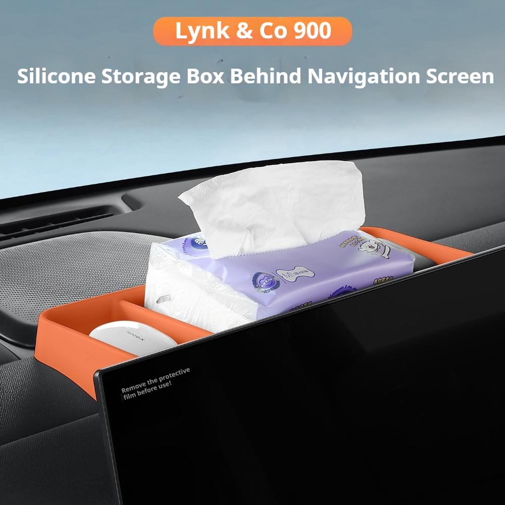 Fit For LYNK & Co 900 Car Specialized Center Console Screen Rear Storage Box Car Tissue Box Organizer Interior