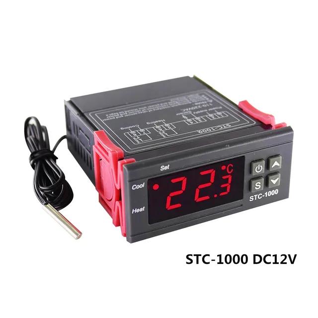 STC-1000 STC-3028 12V 24V 220V Cyfrowy Termostat Termometr Higrometr Regulator Temperatury i Wilgotności