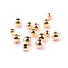 Wholesale 50PCS 2-4MM 14K Gold beads round smooth jewelry beads for bracelet&necklace making 14K Gold jewelry Findings
