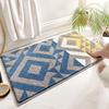 Modern Minimalist Cashmere Skin-friendly Floor Mat, Comfortable and Soft Non-slip Bathroom Floor Mat for Shower Rooms