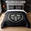 Set Biancheria da Letto Leeds United 1 Copripiumino + 2 Federe Morbido Traspirante Biancheria da Letto per la Casa
