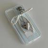 Beaded Bowknot Heart Phone Charm Stylish Keyring Backpacks Pendant Bag Jewelry