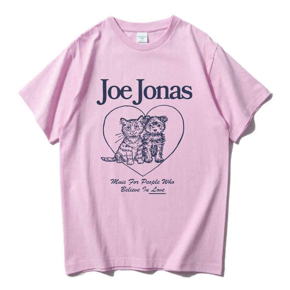 CAt Meme Animal Friends Tee Singer Joe Jonas Graphic T-shirt Casual Summer Round Neck T Shirt for Female Unisex Streetwear Women