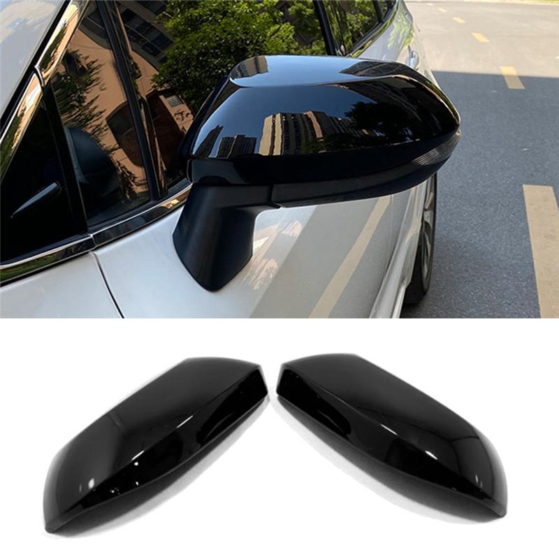 2 PCS Side Door Rearview Mirror Cover Trim Cap Car Accessories ABS For Toyota Corolla -
