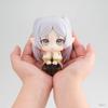 11CM Anime Sousou No Frieren Frieren Figure Look Up Doll Fern Cute Model Sitting Posture Toy Collection Aciton Figure Doll