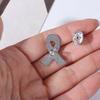 Melanoma Cancer Funeral Ribbon Badge Brooch Skin Cancer Funerals Memorial Pin  Women Men