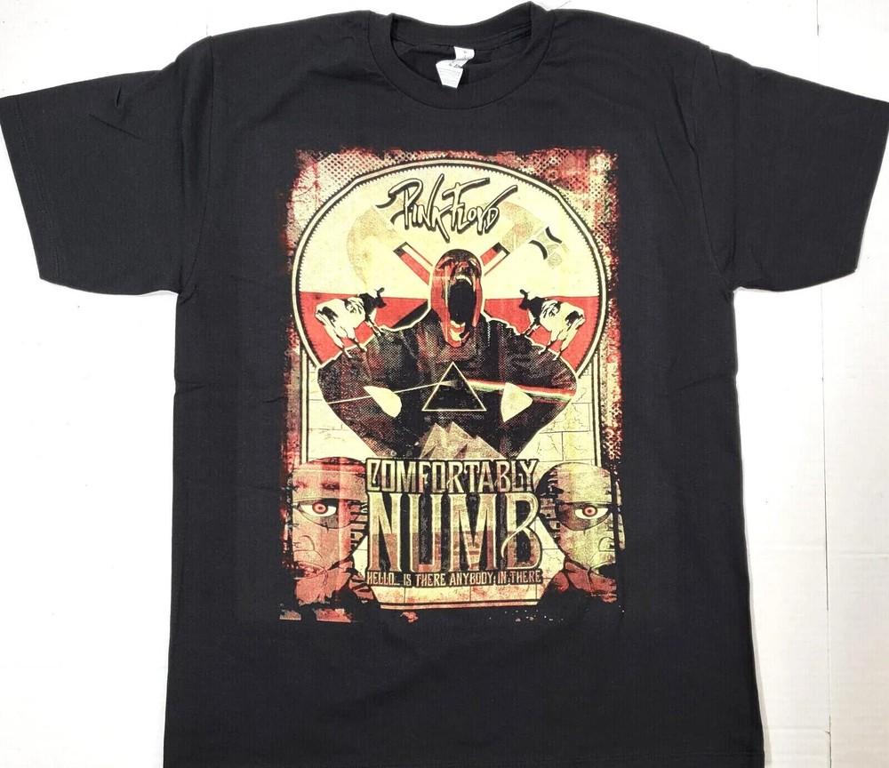 PINK FLOYD  COMFORTABLY NUMB  T-shirt, Heavy Cotton Tee Black, Size S to 5XL Unisex T-Shirt XXXL