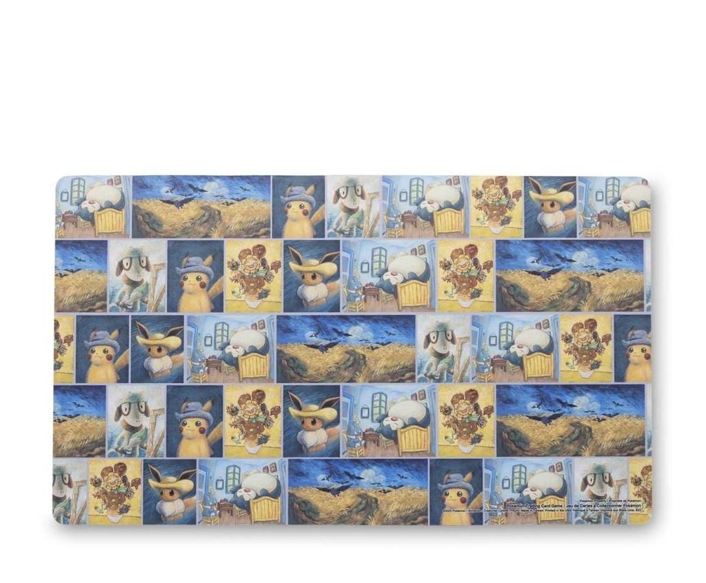 Pokemon Pokemon Center x Van Gogh Playmat inspired by paintings Center Museum