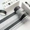 6Rolls/box Kawaii 6 Colors Plaid Washi Tape DIY Handbook Wrapping Paper Stickers