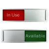 Avaiable or In Use Sliding Door Sign Magnetic Slider Door Indicators Sign Privacy Sign for Bathroom Home Office Restroom