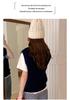2025 Autumn/Winter Women's Heart Jacquard Wool Vest - 100% Wool, Round Neck, Loose Fit