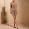 European and American New Suspender Skirt Sexy Chest Wrap Slim Lace Pleated Design Temperament Hip Wrap Dress