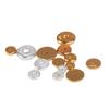 Gold-Plated S925 Silver Spacer Beads for DIY Jewelry, Prayer & Buddhist Beads, Sterling Silver Washers