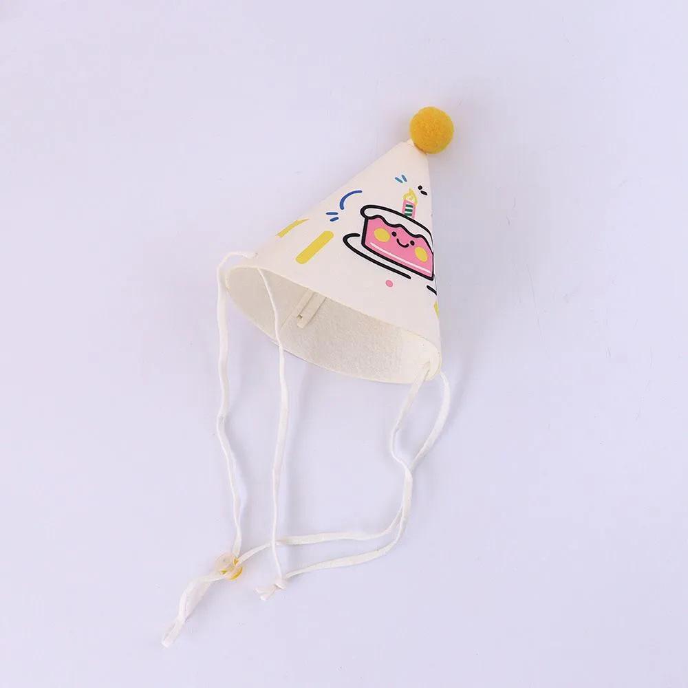 Cat & Dog Birthday Party Costume: Cute Japanese Scarf, Hat, & Bib Set