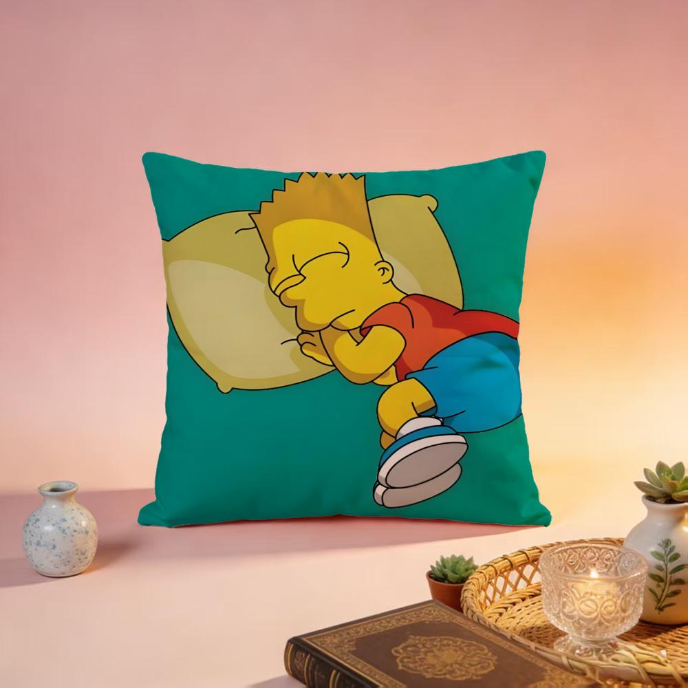 Popular TThe Simpsonsful Cushion Cover Premium SkinFriendly Pillow Case MultiPurpose for Home Office Travel
