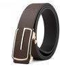 Men's Belt Toothless Automatic Buckle Leather Belt Business Casual Young and Middle Aged Belt Men