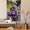 Anime Kaiju No 8 Tapestry Art Printing Japanese Wall Tapestry Anime Wall Hanging Home Decor