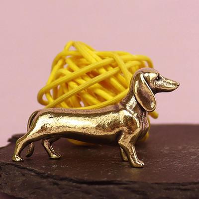 Statua di Cane Ornamento Antico Regalo Retrò Collezione di Artigianato Decorazione Feng Shui Scultura di Animale per Scaffale