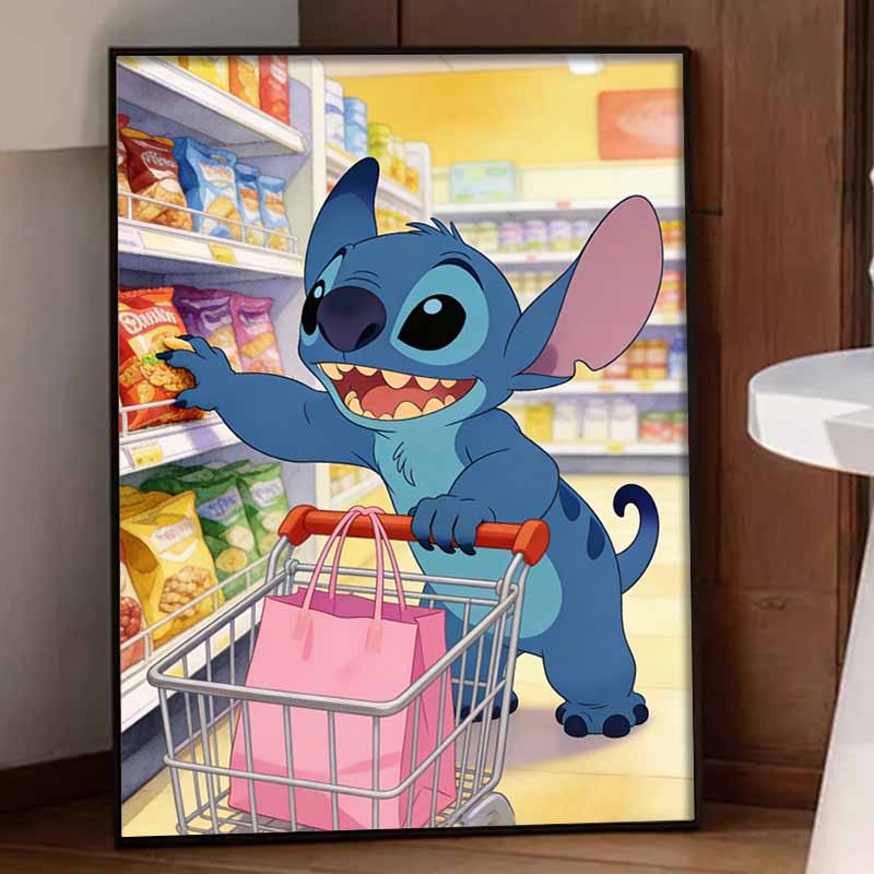 Disney Szydełko Zakupy Malowanie Diamentowe Sztuka Zestaw Rękodzieło DIY5D Wystrój Domu Prezent