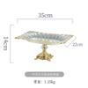 European Style Light Luxury High Footed Fruit Display Tray Living Room Home Bread Pastry Snack Tray Cake Tray Home Decoration