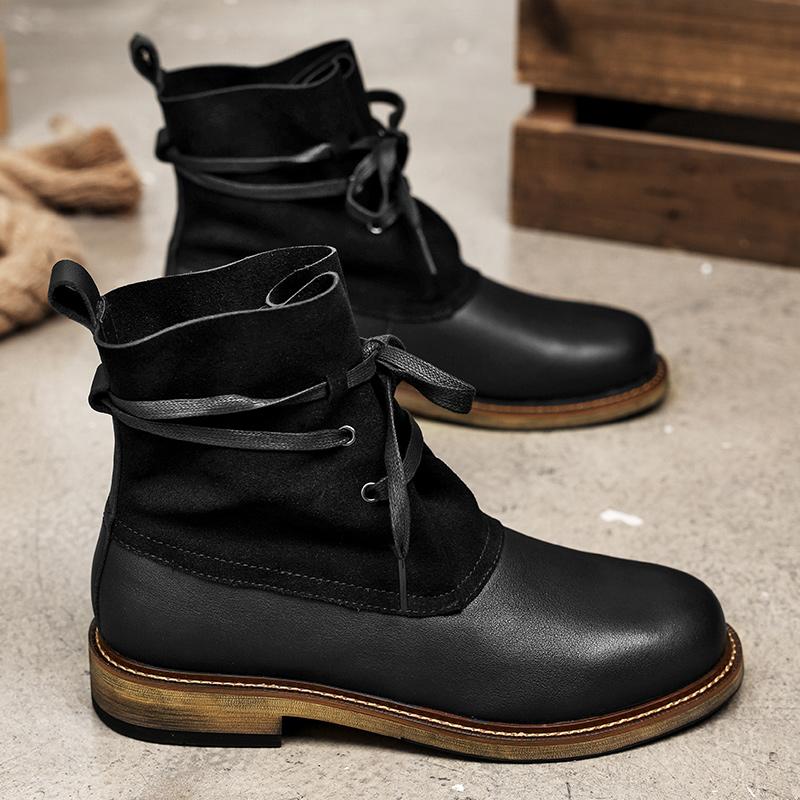 Outdoor Tactical Boots Genuine Leather Men's Boots High Quality Combat Army Boots Luxury Brand Ankle Boot for Men Dress